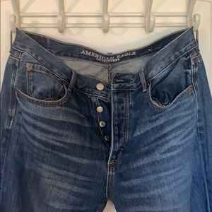 American Eagle, High-Rise Girlfriend Jeans, 8 X-L